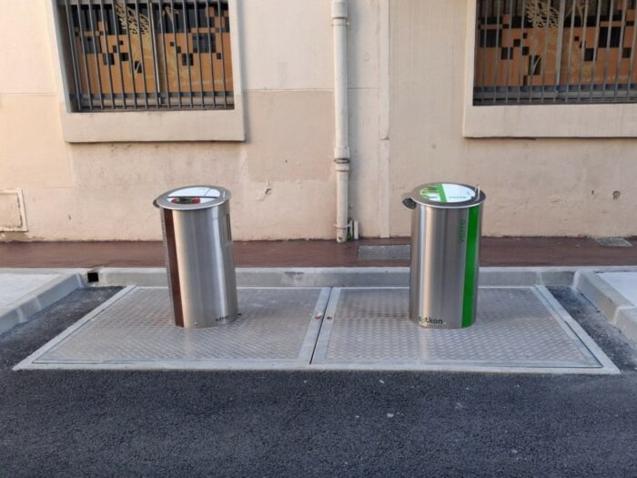 Conteneurs enterrés Montpellier Connect Sytee
